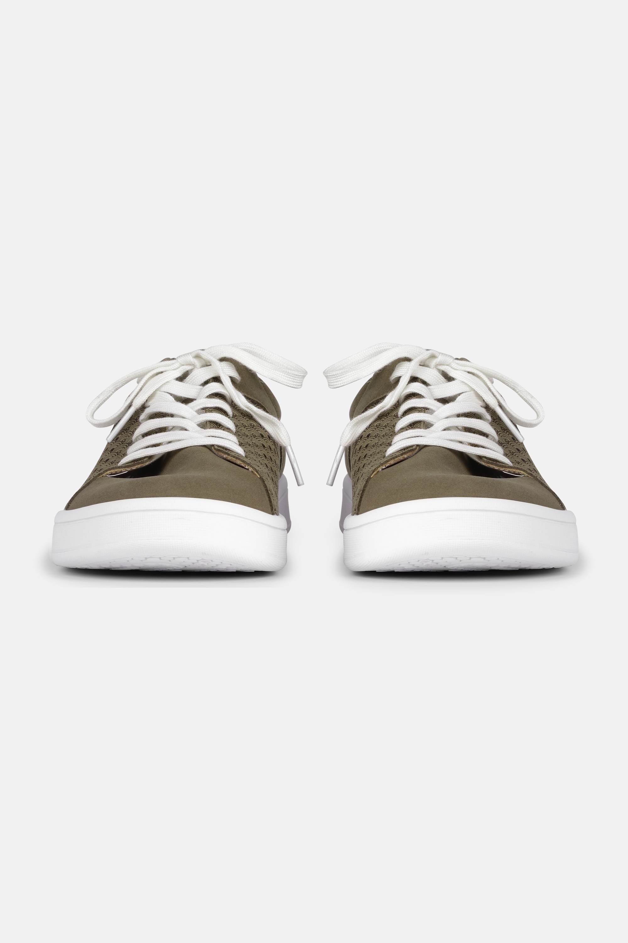 City Sneaker Herren - Deep Olive White